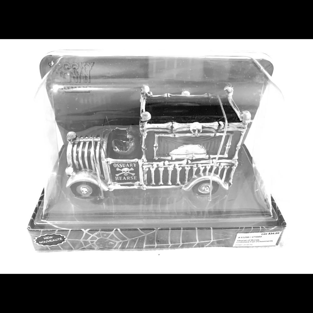Lemax Spookytown Hearse Halloween Decoration